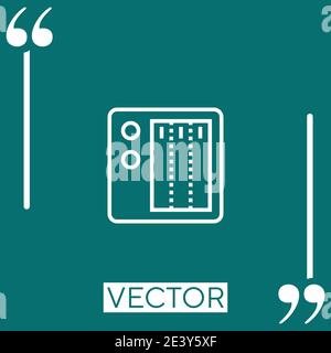nas vector icon Linear icon. Editable stroke line Stock Vector