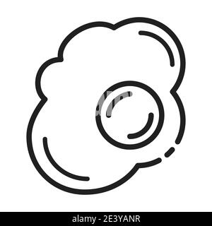 Omelet Food Icon. Vector Design Illustration Sign Logo. Stock Vector