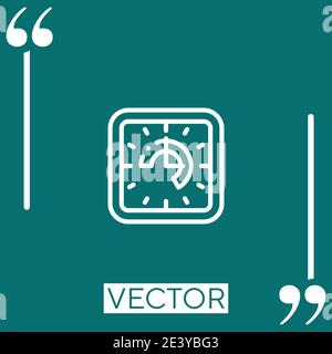 working hours vector icon Linear icon. Editable stroked line Stock Vector