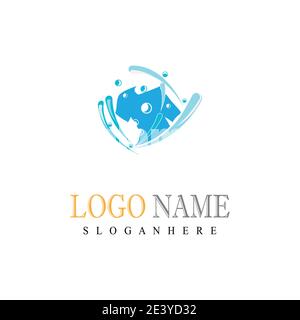 Laundry Logo Template vector symbol nature Stock Vector