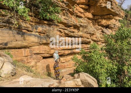 Cliff of Bandiagara (Land of the Dogons), Mali Stock Photo