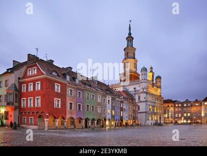 Townhouse at Old Market square (Stary Rynek) in Poznan. Poland Stock Photo