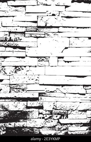 Distressed Overlay Texture Of Old Brick Wall, Grunge Background 