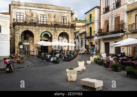 Pizzo, Calabria, Italy, Aug. 2020 – View of Pizzo historic center, a seaside town on Tyrrhenian coast Stock Photo
