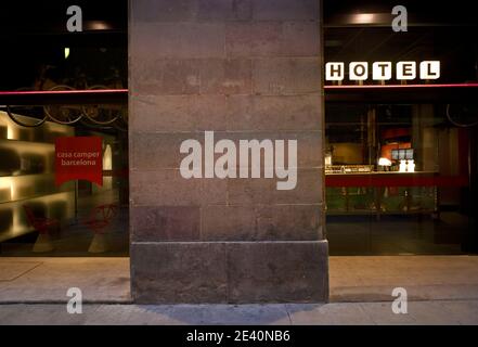 Casa Camper Ferran Amat, hotel, hotel, albergo, hotel, Barcelona 2005,, spanien, spain, Spagna, Espa–a Catalu–a Stock Photo