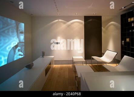 Enric Rovira home studio Barcelona by Francesc Rif 12/2005, wohnung, apartment, dwelling, appartamento, vivienda, piso, buero, bureau, office, uffici Stock Photo