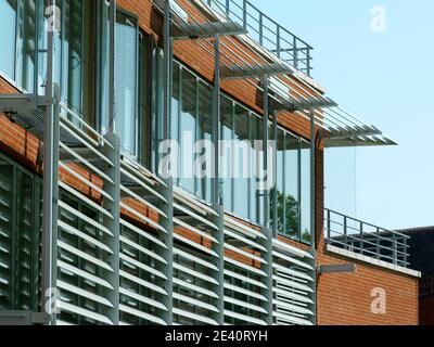 Hughes Hall Student Accommodation Cambridge University  Architects: TCC Architects Quantity Surveyor: Davis Langdon Structural Engineer: Whitby Bird & Stock Photo