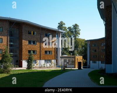 Gowar Wedderburn; Student accommodation, Royal Holloway, University of London   Architects: Stride Treglown Stock Photo