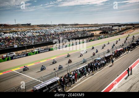 Moto GP Aragon, Spain sept 25 2016 Stock Photo