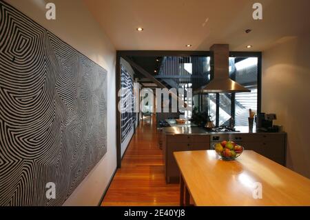 Terrace House, Brisbane, Australia, Australien, Architects: Codd Stenders, 2005, , wohnhaus, casa, vivienda, residential house, residence, casa, tenem Stock Photo