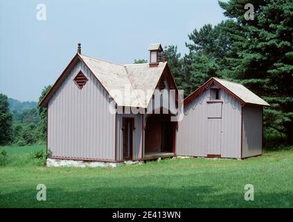 Outbuildings to roseland cottage, mid c 19, picturesque, woodstock, connecticut, usa Stock Photo