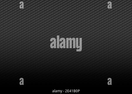 Dark Black background pattern texture with hexagon pattern. Industrial style Stock Photo