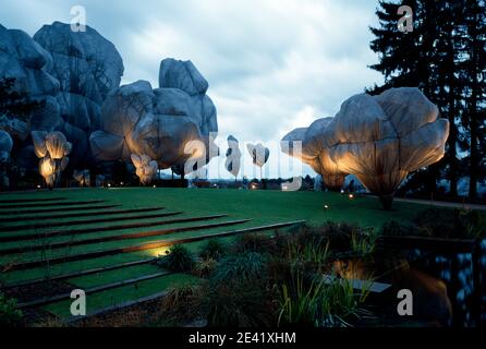 Christo and Jeanne Claude - Wrapped Trees, Switzerland 1997