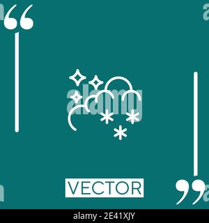 stars vector icon Linear icon. Editable stroke line Stock Vector