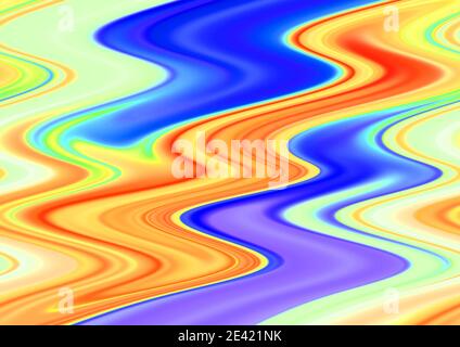 Abstract stylish colorful waves background. Fluid wavy multicolored lines, background, dynamic motion pattern. Artistic painting wavy lines background Stock Photo