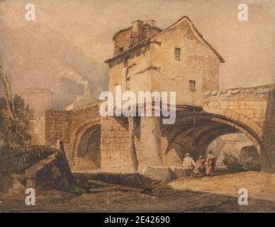 Prout Samuel - The Monnow Bridge Monmouthshire - British School - 19th ...