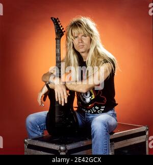 ENSCHEDE, NETHERLANDS, AUG 24, 1989: Guitar player and composer
