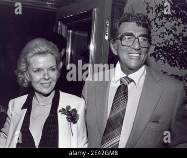 Dean Martin Jeanne Biegger at Jimmy's restaurant in Beverly Hills  Credit: Ralph Dominguez/MediaPunch Stock Photo