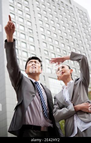 Portrait of Business man and business woman high quality photo Stock Photo
