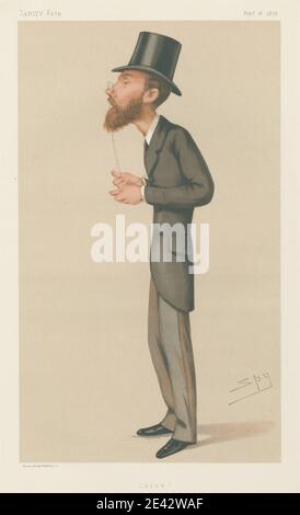 Leslie Matthew 'Spy' Ward, 1851â€“1922, British, Politicians - Vanity Fair - 'Calne'. Lord Edmund George Fitzmaurice. February 16, 1878, 1878. Chromolithograph. Stock Photo