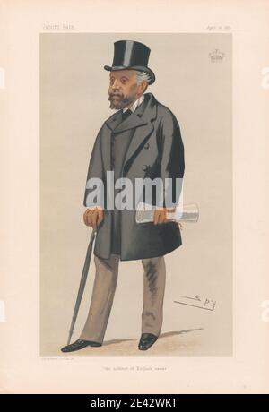 Leslie Matthew 'Spy' Ward, 1851â€“1922, British, Vanity Fair - Clergy. 'The noblest of English names.' Earn Nelson. 16 April 1881, 1881. Chromolithograph. Stock Photo