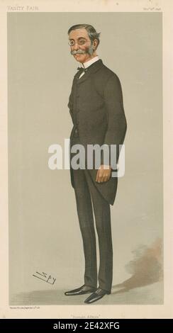 Leslie Matthew 'Spy' Ward, 1851â€“1922, British, Politicians - Vanity Fair. 'Foreign Affairs'. Sir Thomas Henry Sanderson. 10 November 1898, 1898. Chromolithograph. Stock Photo