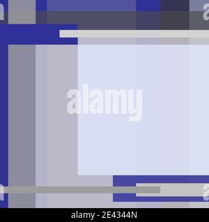 Blue, gray abstract background. Geometric technology pattern. Frame of rectangles and strips. Modern design, layout with text place. Vector EPS10 Stock Vector