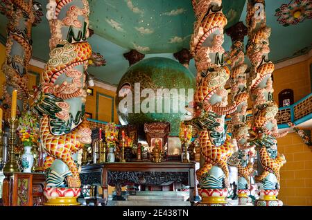 Cao Dai Temple, Vietnam Stock Photo