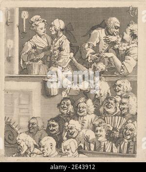 William Hogarth, 1697â€“1764, British, The Laughing Audience, 1733. Engraving.