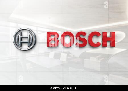 bosch logo on business wall Stock Photo Alamy