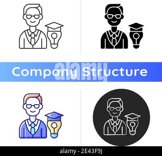 Educational management icon Stock Vector