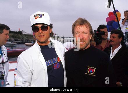 Chuck Norris and Don Johnson 1990 Credit: Ralph Dominguez/MediaPunch ...