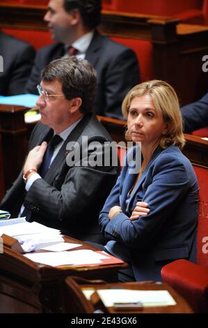 French Minister for National Education Xavier Darcos and Minister for Higher Education and Research Valerie Pecresse attend weekly session at the National Assembly in Paris, France, on March 31, 2009. Photo by Thierry Orban/ABACAPRESS.COM Stock Photo