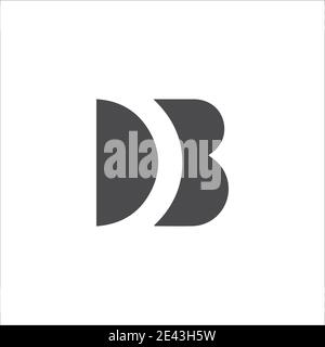 BD letter logo design monogram icon logo symbol vector Stock Vector
