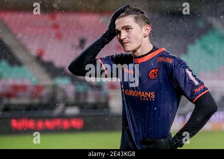 NIJMEGEN, NETHERLANDS - JANUARY 21: (L-R): Arian Kastrati of Fortuna  Sittard disappointed after defeat in extra time (3:2) during the Dutch KNVB  Cup m Stock Photo - Alamy