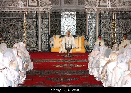 Morocco's Princess Lalla Meriem (sister of King Mohammed VI) seen during a religious ceremony at the Mohammed V Mausoleum, in Rabat, Morocco, on April 5, 2009. King Hassan II passed away in July 1999, but with the Hegire (or Hijra) calendar, it is now, on April 5, 2009, that Morocco remembered the late King. Photo by Balkis Press/ABACAPRESS.COM Stock Photo