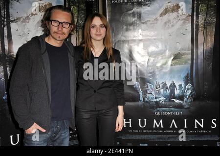 Lorant Deutsch and Sara Forestier attending the premiere of ' Humains ' at the UGC Cine Les Halles in Paris, France on April 17, 2009. Photo by Giancarlo Gorassini/ABACAPRESS.COM Stock Photo