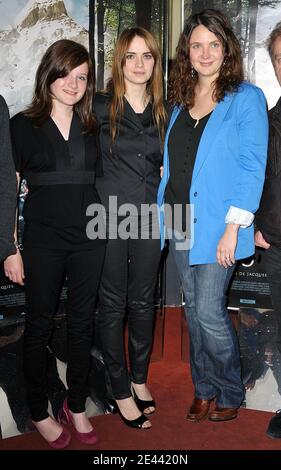 French actress Manon Tournier, Sara Forestier, Elise Otzenberger attending the premiere of ' Humains ' at the UGC Cine Les Halles in Paris, France on April 17, 2009. Photo by Giancarlo Gorassini/ABACAPRESS.COM Stock Photo