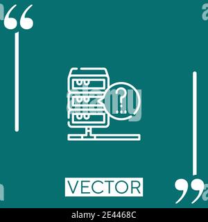 ambiguity vector icon Linear icon. Editable stroked line Stock Vector