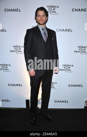 Actor Henry Cavill arriving at the Chanel and Tribeca Film Festival Artists' Dinner at Odeon in New York City, NY, USA on April 23, 2009. Photo by Gregorio Binuya/ABACAPRESS.COM Stock Photo