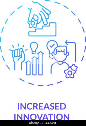 Increased innovation concept icon Stock Vector