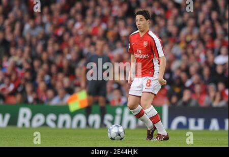 Arsenal's Samir Nasri during the UEFA Champions League soccer match, Semi Final, Second Leg, Arsenal vs Manchester United at the Emirates Stadium in London, UK on May 5, 2009. Manchester United won 3-1. Photo by Steeve McMay/ABACAPRESS.COM Stock Photo