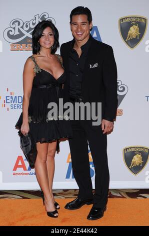 Mario Lopez with girlfriend Courtney Laine Mazza attends the 16th Annual Race to Erase MS Gala held at the Hyatt Regency Century Plaza Hotel, Los Angeles, CA, USA on May 8, 2009. Photo by Lionel Hahn/ABACAPRESS.COM (Pictured: Mario Lopez) Stock Photo