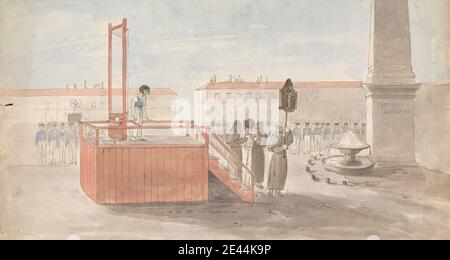 Ancient Rome Execution An Execution, Rome 1819 by Isaac Weld Stock Photo - Alamy