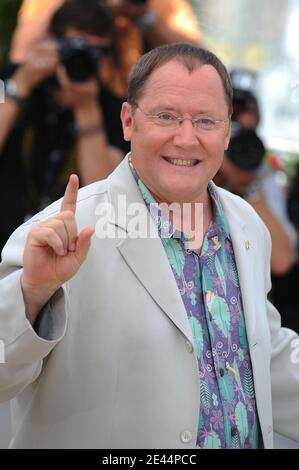 JUS executive producer John Lasseter poses for photographers during the photocall of 3D animated movie 'Up' in Cannes, France on May 13 May, 2009. Photo by Nebinger-Orban/ABACAPRESS.COM Stock Photo