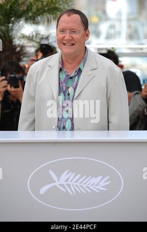 JUS executive producer John Lasseter poses for photographers during the photocall of 3D animated movie 'Up' in Cannes, France on May 13 May, 2009. Photo by Nebinger-Orban/ABACAPRESS.COM Stock Photo