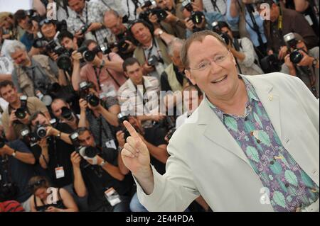 JUS executive producer John Lasseter poses for photographers during the photocall of 3D animated movie 'Up' in Cannes, France on May 13 May, 2009. Photo by Nebinger-Orban/ABACAPRESS.COM Stock Photo