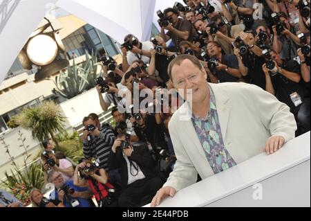 JUS executive producer John Lasseter poses for photographers during the photocall of 3D animated movie 'Up' in Cannes, France on May 13 May, 2009. Photo by Nebinger-Orban/ABACAPRESS.COM Stock Photo