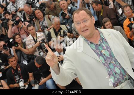 JUS executive producer John Lasseter poses for photographers during the photocall of 3D animated movie 'Up' in Cannes, France on May 13 May, 2009. Photo by Nebinger-Orban/ABACAPRESS.COM Stock Photo