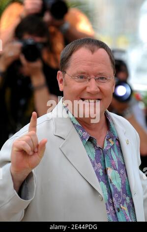 JUS executive producer John Lasseter poses for photographers during the photocall of 3D animated movie 'Up' in Cannes, France on May 13 May, 2009. Photo by Nebinger-Orban/ABACAPRESS.COM Stock Photo